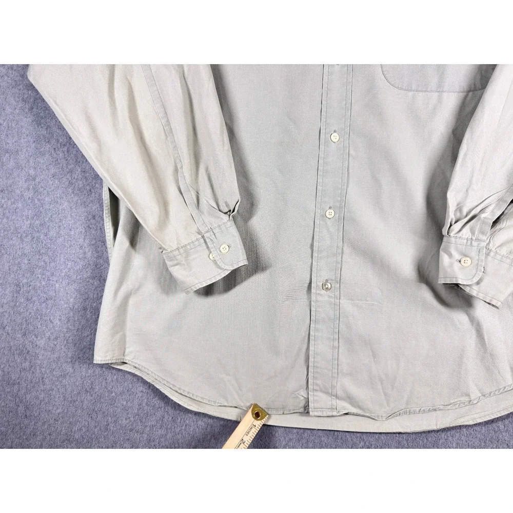 Vintage Banana Republic Button Down Shirt XL Sage Green‎ Long Sleeve Classic